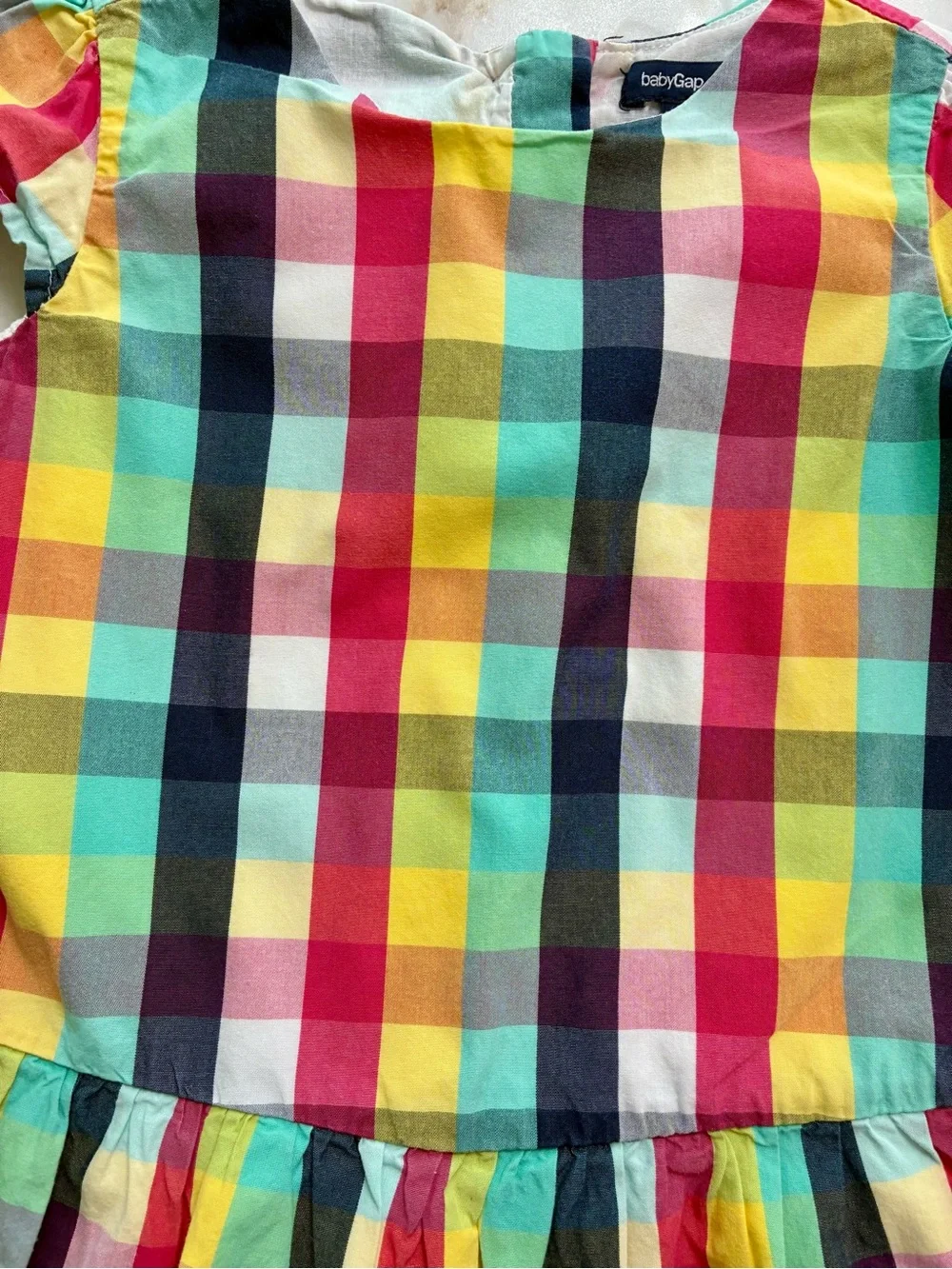 GAP Girls' Plaid Drop-Waist Dress
